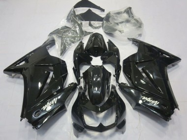 Achat Carénages Moto Kawasaki Ninja 250 2008-2012 - Noir Brillant Blanc Ninja