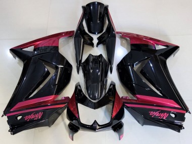 Achat Carénages Moto Kawasaki Ninja 250 2008-2012 - Noir Brillant Rouge
