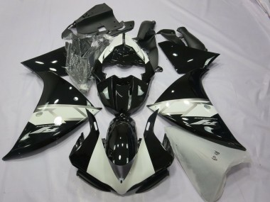 Achat Carénages Moto Yamaha R1 2012-2014 - Noir Brillant Blanc Argent
