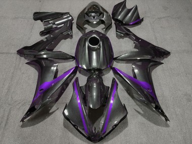 Achat Carénages Moto Yamaha R1 2004-2006 - Fibre de Carbone Style Violet