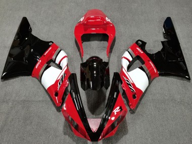 Achat Carénages Moto Yamaha R1 2000-2001 - Rouge Blanc Noir Brillant