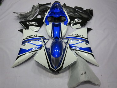 Achat Carénages Moto Yamaha R1 2012-2014 - Blanc Bleu Noir Layerd Semakin Didepan