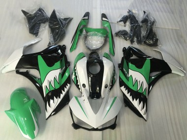 Achat Carénage Moto Yamaha R3 2015-2018 - Blanc Vert Noir Requin