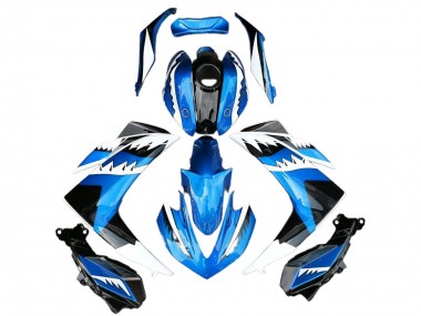 Achat Carénage Moto Yamaha R3 2015-2018 - Bleu Blanc Noir Requin