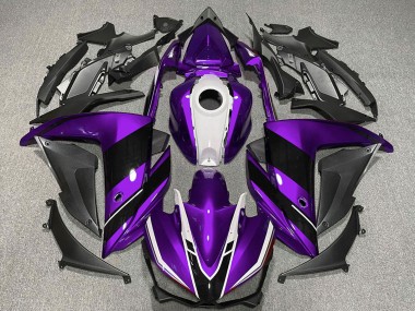 Achat Carénages Moto Yamaha R3 2015-2018 - Violet Blanc Noir Brillant