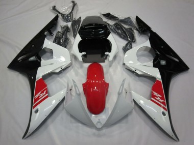 Achat Carénage Moto Yamaha R6 2005 - Blanc Rouge Noir
