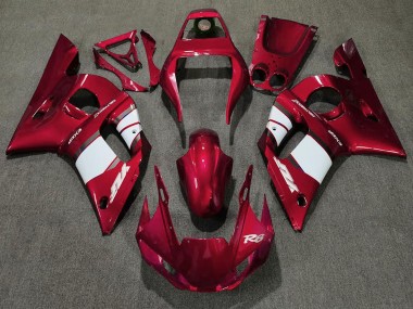 Achat Carénage Moto Yamaha R6 1998-2002 - Rouge Blanc