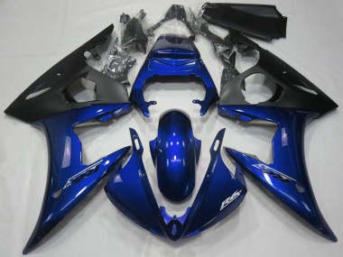 Achat Carénages Moto Yamaha R6 2005 - Bleu Foncé Noir Mat