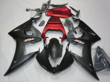 Achat Carénages Moto Yamaha R6 2003-2004 - Rouge Noir Mat