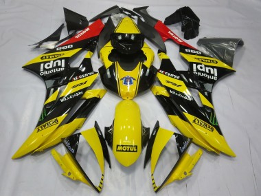 Achat Carénages Moto Yamaha R6 2006-2007 - Jaune Noir Rouge Motul Monstre