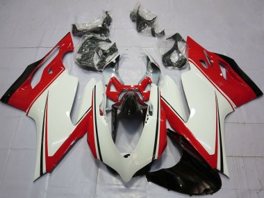Achat Carénages Moto Ducati 899 1199 2011-2014 - Blanc Rouge Vert Noir Brillant