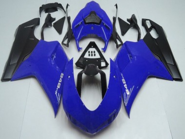 Achat Carénages Moto Ducati 848 2007-2014 - Bleu Noir Mat