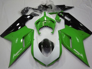 Achat Carénages Moto Ducati 1098 2007-2014 - Vert Noir Blanc