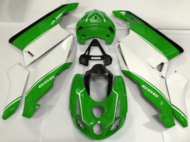 Achat Carénages Moto Ducati 999 2003-2004 - Blanc Vert Noir