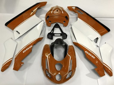 Achat Carénages Moto Ducati 999 2003-2004 - Blanc Brun Noir