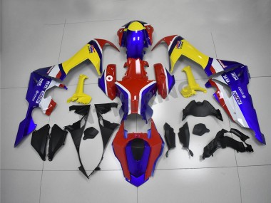 Achat Carénages Moto Honda CBR1000RR 2017-2023 - Blanc Rouge Bleu Jaune