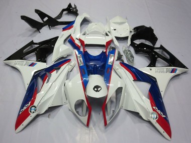 Achat Kits Carénage Moto BMW S1000RR 2009-2014 - Blanc Rouge Bleu Noir Brillant
