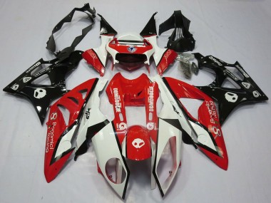 Achat Carénage Moto BMW S1000RR 2009-2014 - Blanc Rouge Noir Brillant