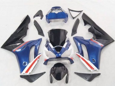 Achat Carénages Moto Triumph Daytona 675 2006-2008 - Bleu Blanc Rouge Noir Brillant
