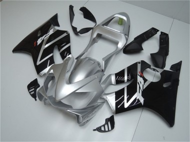 Achat Carénage Moto Honda CBR600 F4i 2001-2003 - Argent Noir Brillant