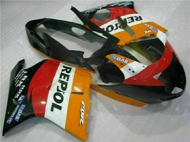 Achat Carénage Moto Honda CBR1100XX Blackbird 1996-2007 - Orange Blanc Rouge Noir Brillant Repsol