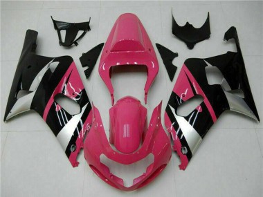 Achat Carénages Moto Suzuki GSXR 600/750 2001-2003 - Rose Argent Noir Brillant
