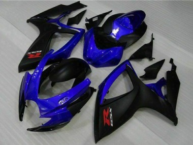 Achat Carénages Moto Suzuki GSXR 600/750 2006-2007 - Bleu Noir Mat Rouge