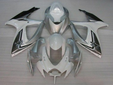 Achat Carénages Moto Suzuki GSXR 600/750 2006-2007 - Blanc Argent
