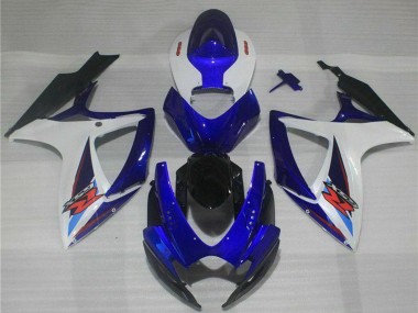 Achat Carénages Moto Suzuki GSXR 600/750 2006-2007 - Blanc Bleu Noir Rouge