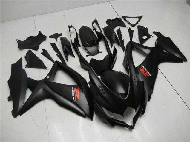 Carénages Moto Suzuki GSXR 600/750 2008-2010 - Noir Mat Rouge