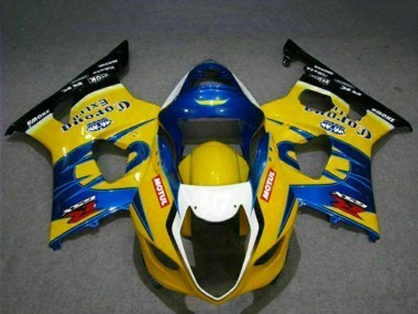 Achat Carénages Moto Suzuki GSXR 1000 2003-2004 - Jaune Bleu Blanc Rouge Corona Motul