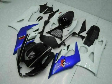 Achat Carénage Moto Suzuki GSXR 1000 2005-2006 - Blanc Bleu Noir Brillant