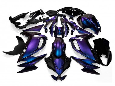 Achat Carénages Moto Kawasaki Ninja 650 EX650 2020-2025 - Caméléon Bleu Violet