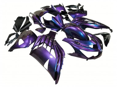 Achat Carénages Moto Kawasaki ZX14R ZZR1400 2012-2024 - Caméléon Bleu Violet