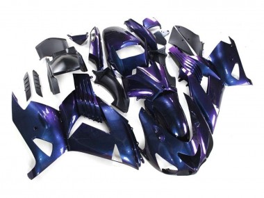 Achat Carénages Moto Kawasaki ZX14R ZZR1400 2006-2011 - Caméléon Bleu Violet