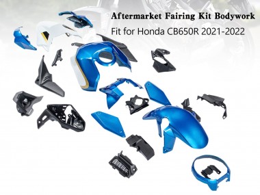 Achat Carénages Moto Honda CB650R 2019-2022 - Bleu Or Noir