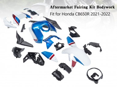 Achat Carénages Moto Honda CB650R 2019-2022 - Bleu Rouge Noir