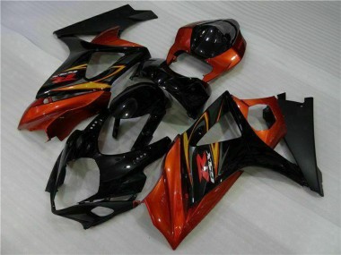 Achat Carénages Moto Suzuki GSXR 1000 2007-2008 - Noir Orange