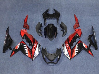 Achat Carénages Moto Kawasaki Z250/Z300 2015-2016 - Rouge Blanc Noir Brillant Requin