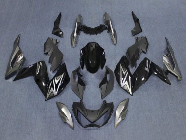 Achat Carénages Moto Kawasaki Z250/Z300 2015-2016 - Noir Brillant Argent