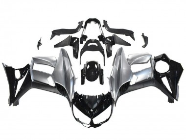 Achat Carénages Moto Kawasaki Z1000SX 2010-2016 - Noir Brillant Argent