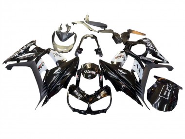 Achat Carénages Moto Kawasaki Z1000SX 2010-2016 - Noir Brillant Or Blanc Mobil West
