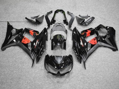 Achat Carénages Moto Kawasaki Z1000SX 2010-2016 - Noir Brillant Noir Mat Red Bull