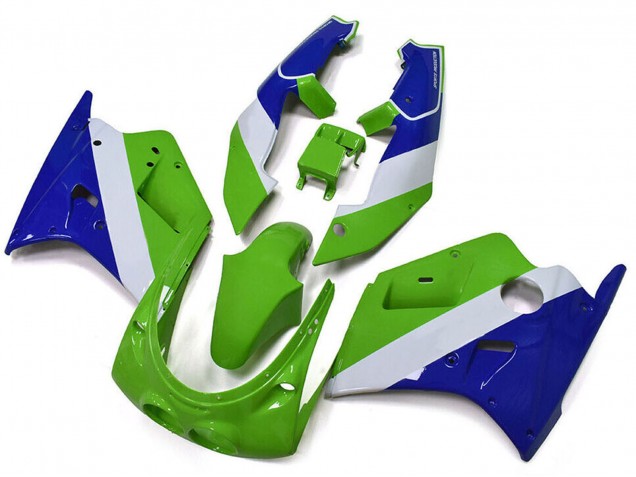 Carénages Moto Kawasaki ZXR250 1989-1990 - Vert Blanc Bleu