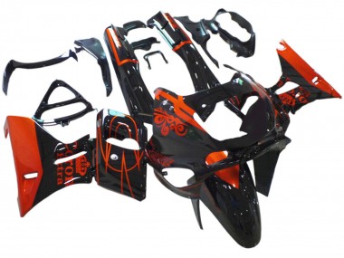Achat Carénages Moto Kawasaki ZZR600 1998-2003 - Noir Brillant Rouge Corona Extra