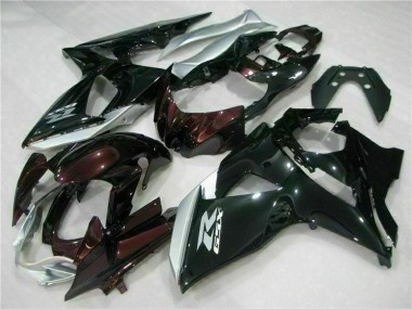 Achat Carénages Moto Suzuki GSXR 1000 2009-2016 - Noir Brillant Argent Blanc