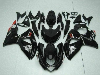 Achat Carénages Moto Suzuki GSXR 1000 2009-2016 - Noir Brillant Rouge Balise Motul