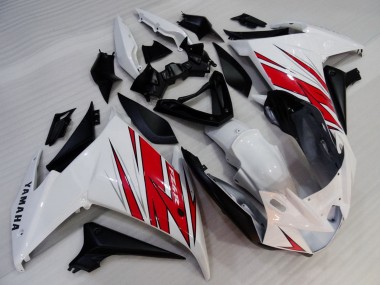 Achat Carénages Moto Yamaha FZ6R 2009-2015 - Blanc Rouge Noir
