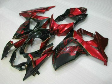 Achat Carénages Moto Suzuki GSXR 1000 2009-2016 - Rouge Noir Brillant