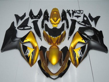 Achat Carénages Moto Suzuki GSXR 1000 2009-2016 - Or Noir Mat
